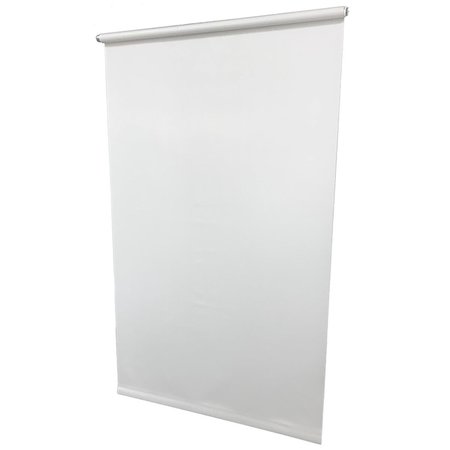 PLANON 73 in. Venus White Economy Light Filtering Roller Shade PL2515339